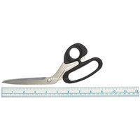 Kai 9" Bent Handle Scissors Black