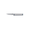 CRKT CRKT CEO Microflipper Drop Point Blade, Textured Silver Aluminum Handle