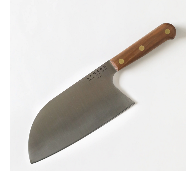 Lamson 8″ Chinese Santoku Cleaver with Classic Walnut Handle