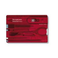 Victorinox Swiss Army SwissCard Ruby Transparent, 10 Functions