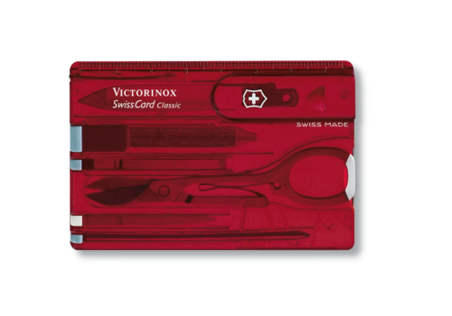 Victorinox Victorinox Swiss Army SwissCard - Ruby Transparent, 10 Functions