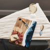 Lynn & Liana Designs Lynn & Liana Designs Small Acacia Cheese Board - Navy, White, Metallic