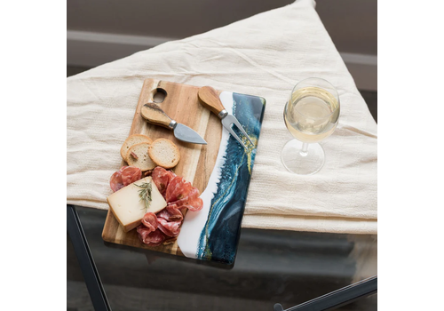 Lynn & Liana Designs Lynn & Liana Designs Small Acacia Cheese Board - Sapphire Sky