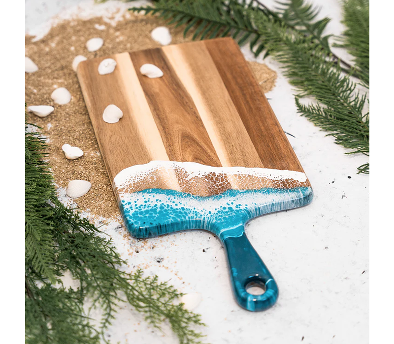 Lynn & Liana Designs Medium Acacia Cheese Board - Ocean Vibes