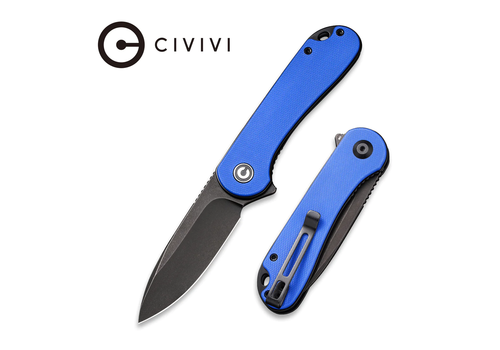Civivi CIVIVI Elementum Black Stonewash D2, Blue G10 Handle