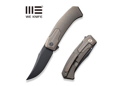 WE Knife Co. WE Knife Shuddan Flipper Bronze Titanium Handle, CPM 20CV Discontinued WE Knife Co. WE Knife Shuddan Flipper Bronze Titanium Handle, CPM 20CV Discontinued