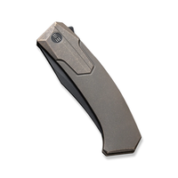 WE Knife Shuddan Flipper Bronze Titanium Handle, CPM 20CV Discontinued