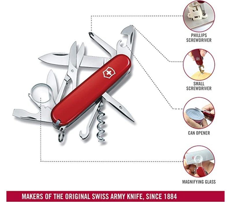 Victorinox Swiss Army Explorer Red, 16 Functions
