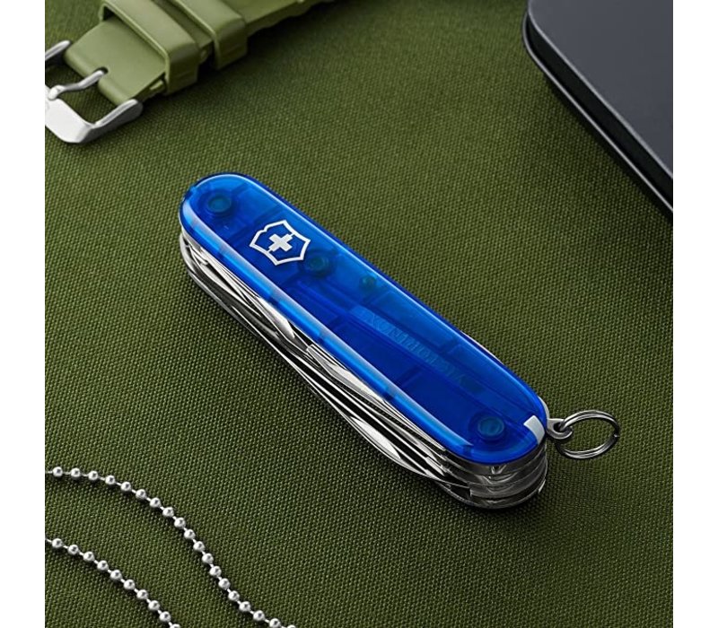 Victorinox Swiss Army Huntsman Translucent Sapphire, 15 Functions