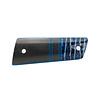 Santa Fe Stoneworks Santa Fe Stoneworks Segmented 1911 Grips- Blue Mammoth Tooth, Carbon Fiber, Blue G10 Accents