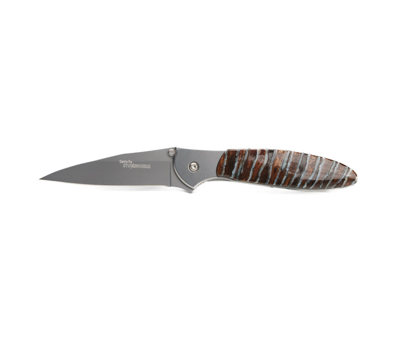 Santa Fe Stoneworks Kershaw Leek Mammoth Tooth Handle