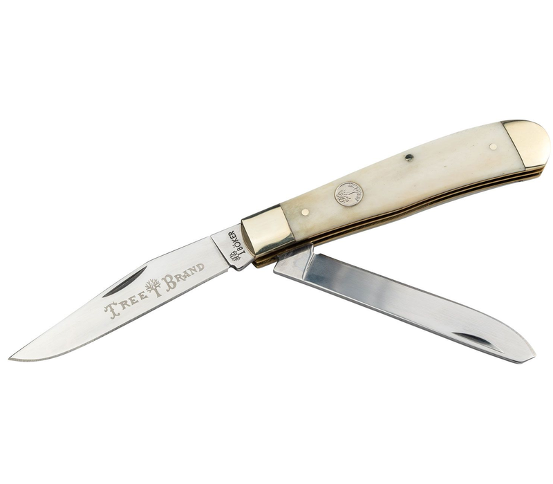 Boker Traditional Series 2.0 Trapper- Smooth White Bone, D2 Steel