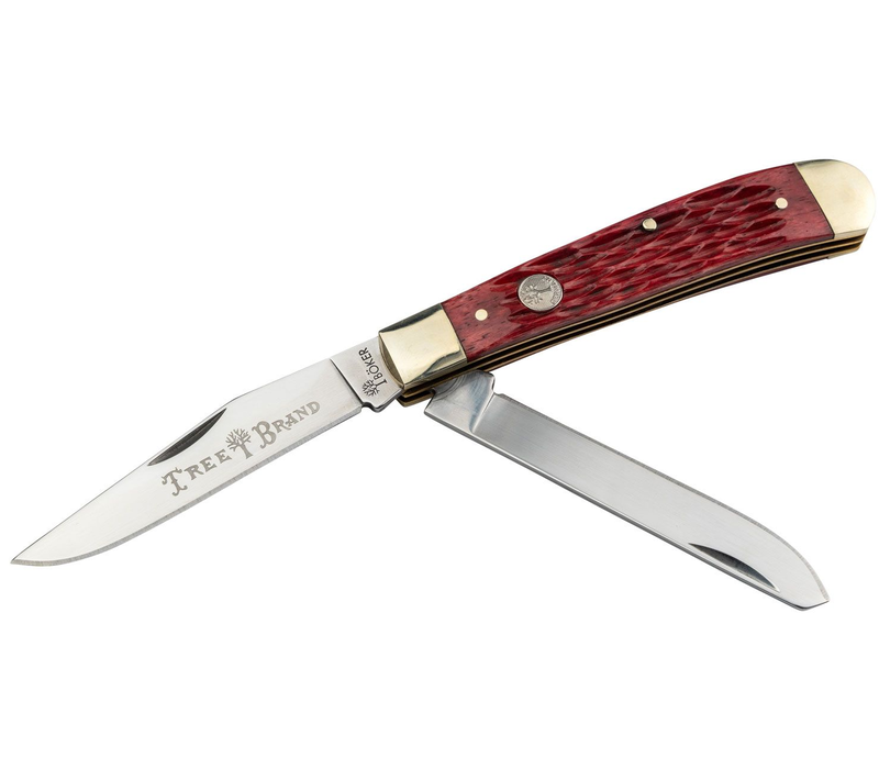 Boker Traditional Series 2.0 Trapper Red Jig Bone, D2 Steel