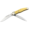 Boker Boker Traditional Series 2.0 Folding Hunter-Yellow Delrin, D2 Steel, Leather Sheath