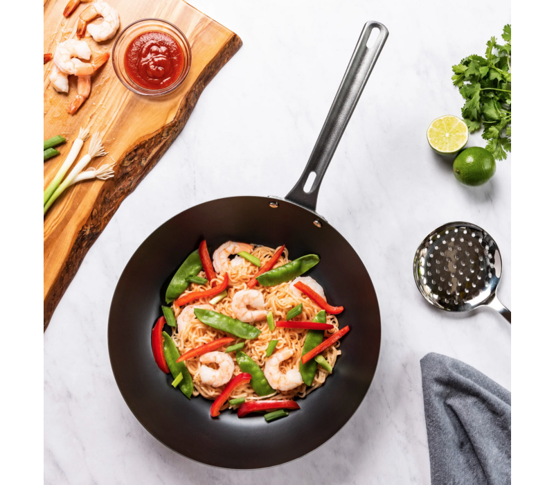 Viking Blue Carbon Steel 12 Inch Wok