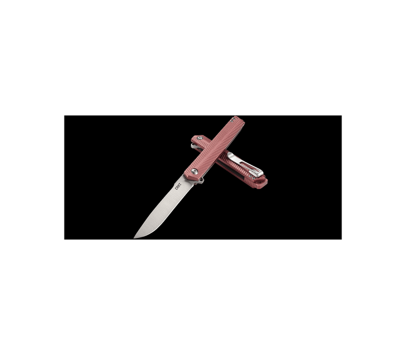 CRKT  Stylus Maroon, Assisted Open