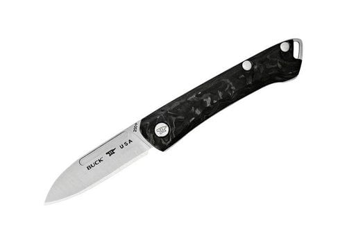 Buck Buck Knives 250 Saunter Folding Knife- Marbled Black Micarta Handle, CPM S35VN Steel