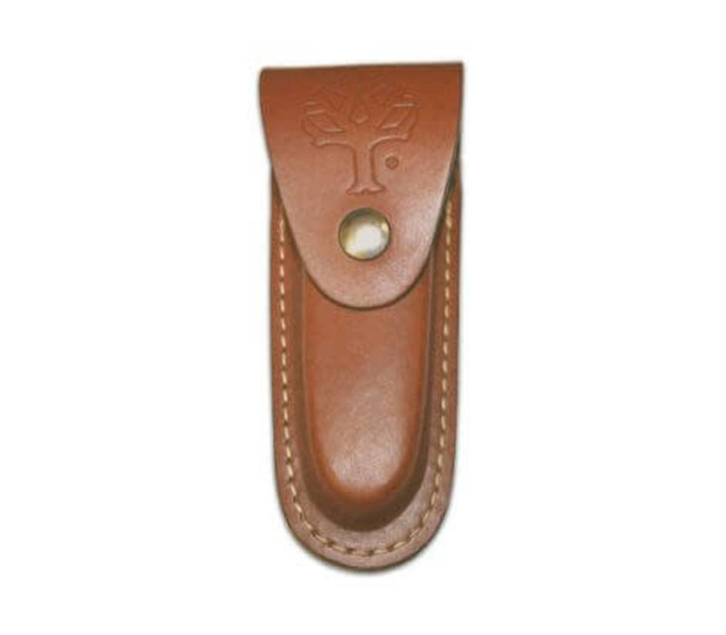 Boker Traditional Series 2.0 Folding Hunter Black Jig Bone, D2, Leather Sheath