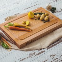 John Boos Maple BBQ Cutting Board with Juice Groove  8"x 12"x 1.5"