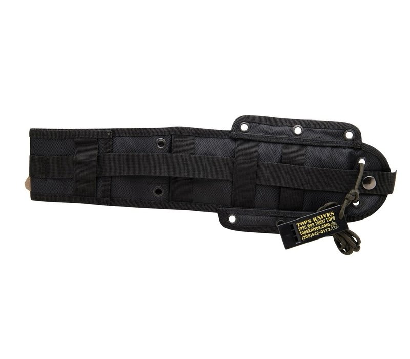 Tops Cuma Tak-RI- Green Canvas Micarta, 1095 Carbon Steel