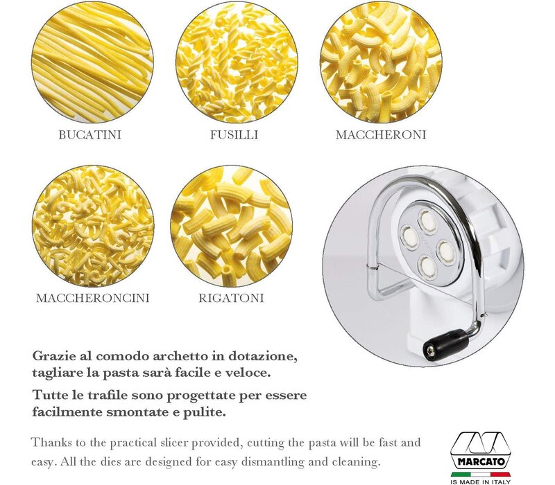 (Discontinued) Marcato Atlas Extruder Regina Manual Pasta Maker