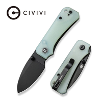 Civivi, Baby Banter with a Black Blade and Natural G10 Handle. Also the Nitro-V stainless blade