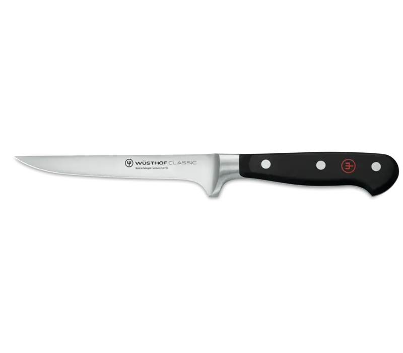 Wusthof Classic 5" Boning Knife, Black Handle