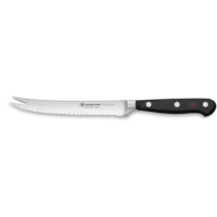 Wusthof Classic 5" Tomato Knife, Black Handle