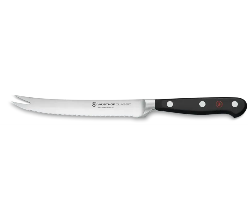Wusthof Classic 5" Tomato Knife, Black Handle