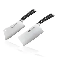 Cangshan, S1 Series 2pc Cleaver Set Black Handle