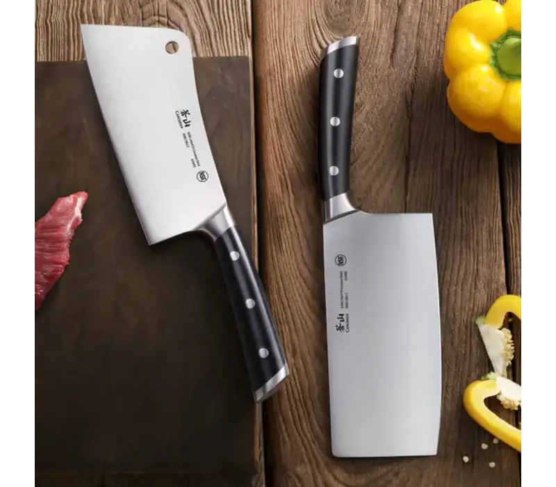 Cangshan, S1 Series 2pc Cleaver Set Black Handle