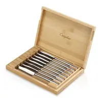 Cangshan, 8pc Stainless Steak Set in Bamboo Chest