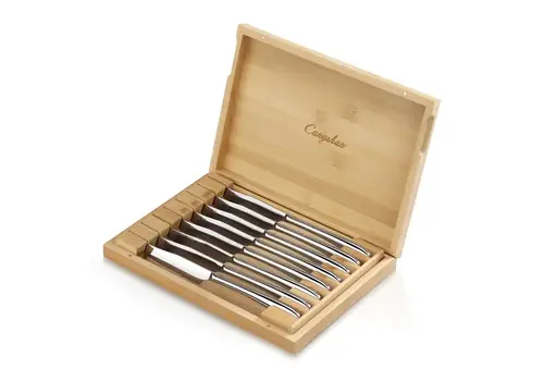 Cangshan Cangshan, 8pc Stainless Steak Set in Bamboo Chest