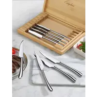 Cangshan, 8pc Stainless Steak Set in Bamboo Chest