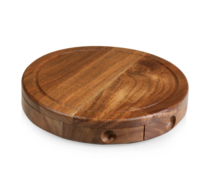 Picnic Time, Toscana, Acacia Brie Cheese Cutting Board & Tools Set