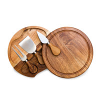 Picnic Time, Toscana, Acacia Brie Cheese Cutting Board & Tools Set