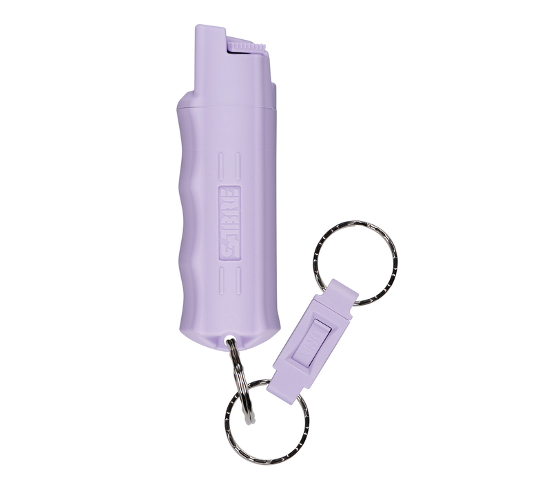 HC-14-DP-US-02--Sabre, Pepper Spray w/ Quick Release Key Ring Purple