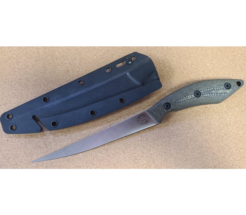 White River, Pro Fillet 6in, Maple & Black Richlite, CPM S35VN