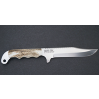 SK6.0A--Silver Stag, SIDEKICK PRO JEWELED BLADE w/ Elk Antler Scale Handle