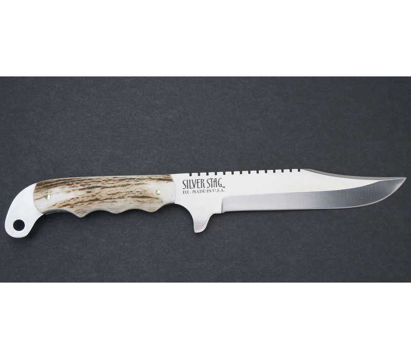 SK6.0A--Silver Stag, SIDEKICK PRO JEWELED BLADE w/ Elk Antler Scale Handle