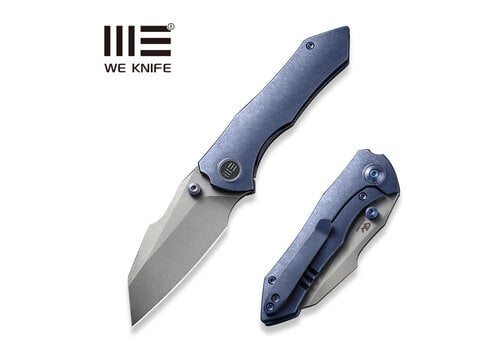WE Knife Co. WE Knife High-Fin Blue Titanium Handle & CPM 20CV Blade