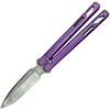 EOS EOS Serpent Butterfly Knife with Purple Titanium Handle