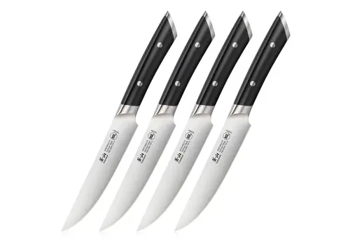 Cangshan Cangshan, Helena Series 4pc Steak Knife Set Black Handle