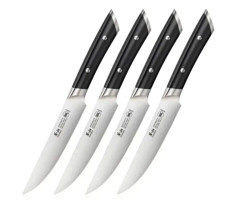Cangshan, Helena Series 4pc Steak Knife Set Black Handle