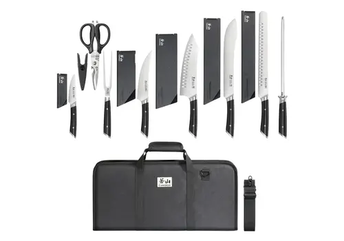 Cangshan 503251 - 9pc BBQ Knife Bag Set - Black HELENA