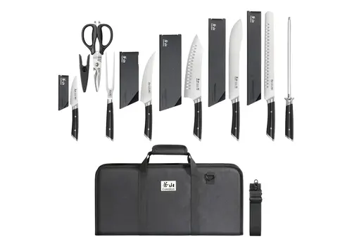 Cangshan Cangshan Helena 9pc BBQ Knife Bag Set Black