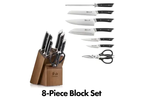 Cangshan 503282--Cangshan, 8pc Knife Block Set HELENA Black