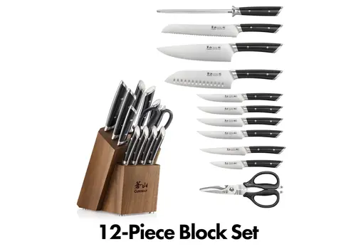 Cangshan Cangshan, Helena Series 12pc Block Set Black Handle