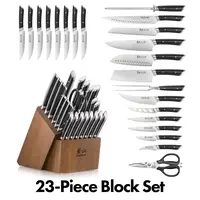 Cangshan, Helena Series 23pc Knife Block Set Black Handle