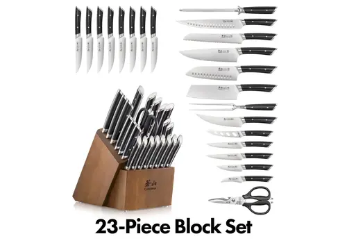 Cangshan Cangshan, Helena Series 23pc Block Set Black Handle